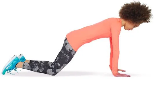 Kumbhakasana modification, Kneeling Plank Pose 