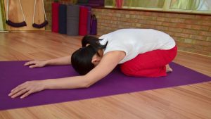Childs Pose, Balasana - yogalily.com
