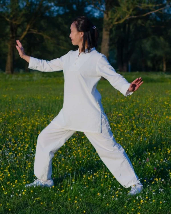 Classic Tai Chi Uniform, White, Female