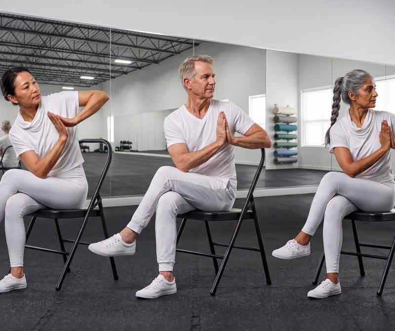 Chair Yoga, Seated Tai Chi, and Chair Pilates