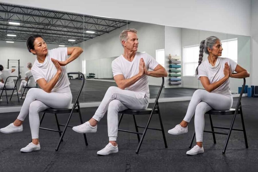 Chair Yoga, Seated Tai Chi, and Chair Pilates