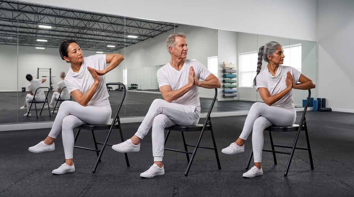 Chair Yoga, Seated Tai Chi, and Chair Pilates